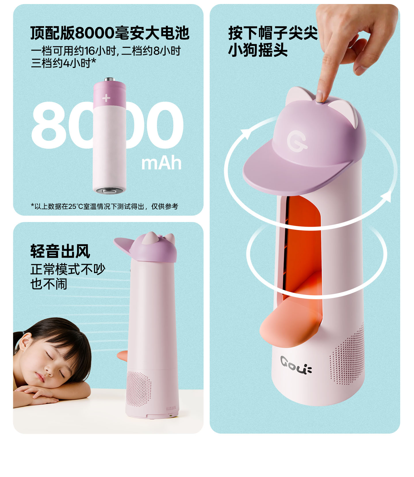 小狗桌面风扇
电商视觉 & 详情页 - 6